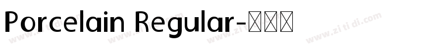 Porcelain Regular字体转换